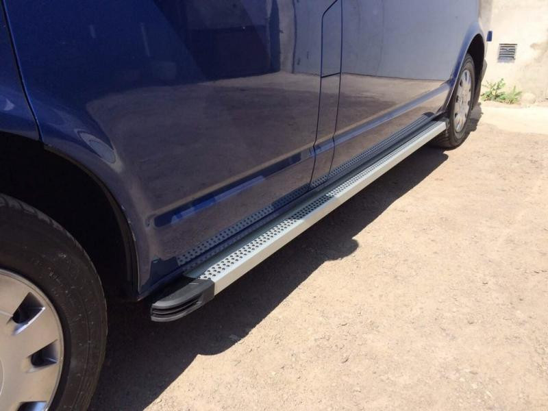 Купить Боковые пороги Maya V2 (2 шт., алюминий) Короткая база для Volkswagen T6