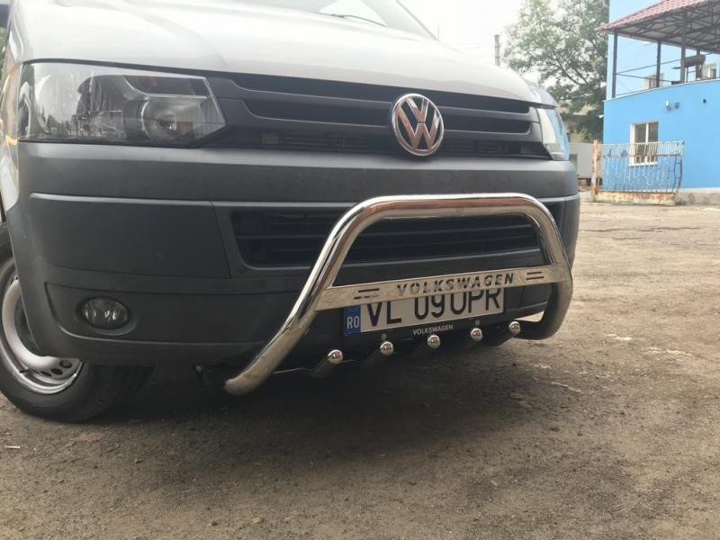 Купити Кенгурятник WT003 (нерж) 60 мм, без напису для Volkswagen T5 2010-2015 рр