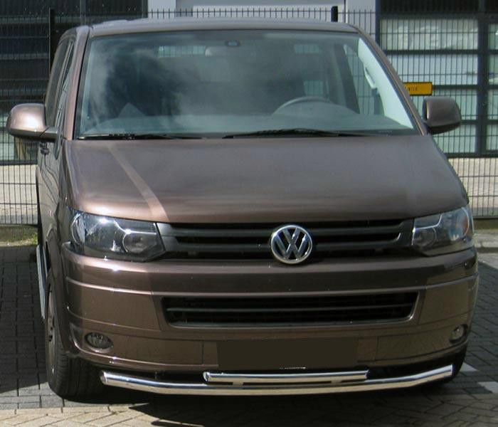 Купити Нижня подвійна губа 60/48мм (нерж) 60 на 42 мм для Volkswagen T5 2010-2015 рр