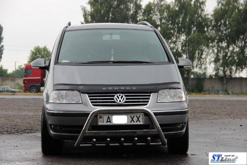 Купить Кенгурятник WT004 (нерж) 60 мм для Volkswagen Sharan 1995-2010 гг