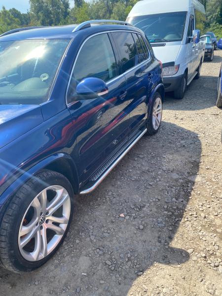 Купить Боковые пороги Maydos V2 (2 шт., нерж) для Volkswagen Tiguan 2007-2016 гг