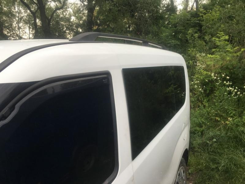 Купити Рейлінги Чорні Максі, Чавунні ніжки для Opel Combo 2012-2018 рр