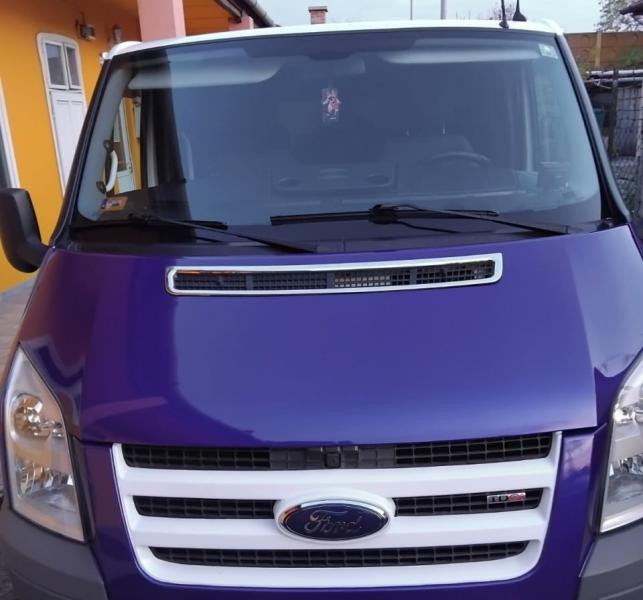 Купити Хром накладка на капот (нерж) для Ford Transit 2000-2014 рр