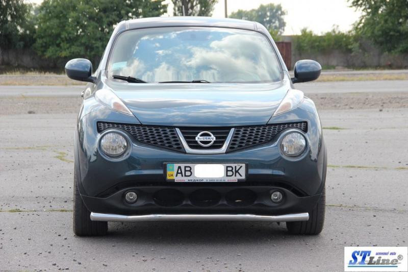 Купить Передняя защита ST008-2 (нерж) для Nissan Juke 2010-2019 гг