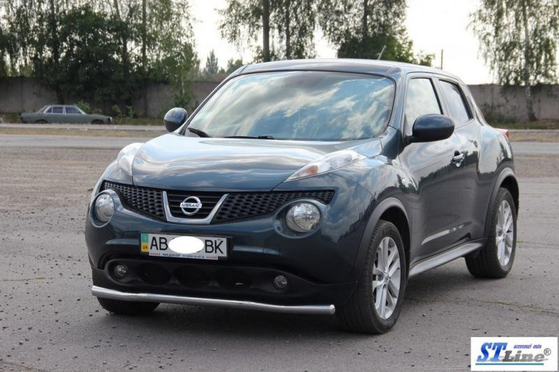 Купить Передняя защита ST008-2 (нерж) для Nissan Juke 2010-2019 гг