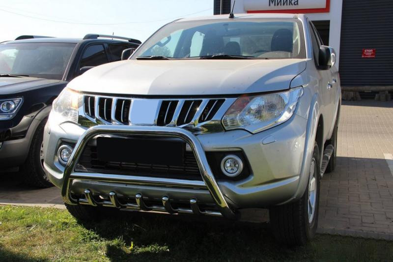 Купити Кенгурятник WT003 (нерж) для Mitsubishi L200 2015-2024 рр