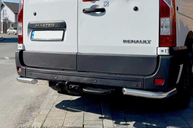 Купить Задние уголки AK003 (2 шт, нерж) для Nissan NV400 2010-2024 гг