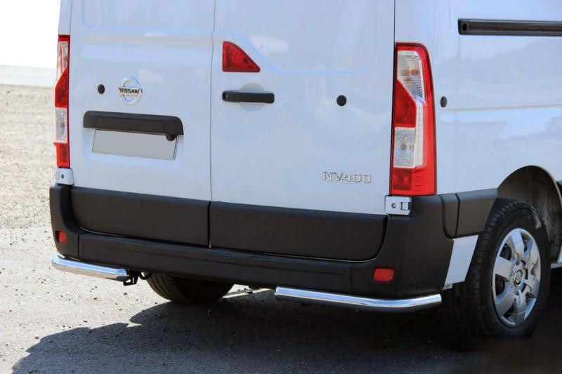 Купить Задние уголки AK003 (2 шт, нерж) для Nissan NV400 2010-2024 гг