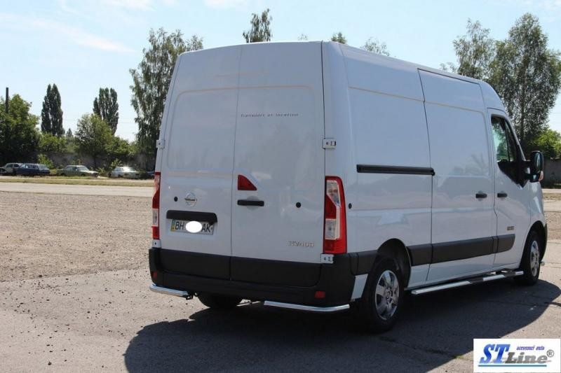 Купить Задние уголки AK003 (2 шт, нерж) для Opel Movano 2010-2021 гг