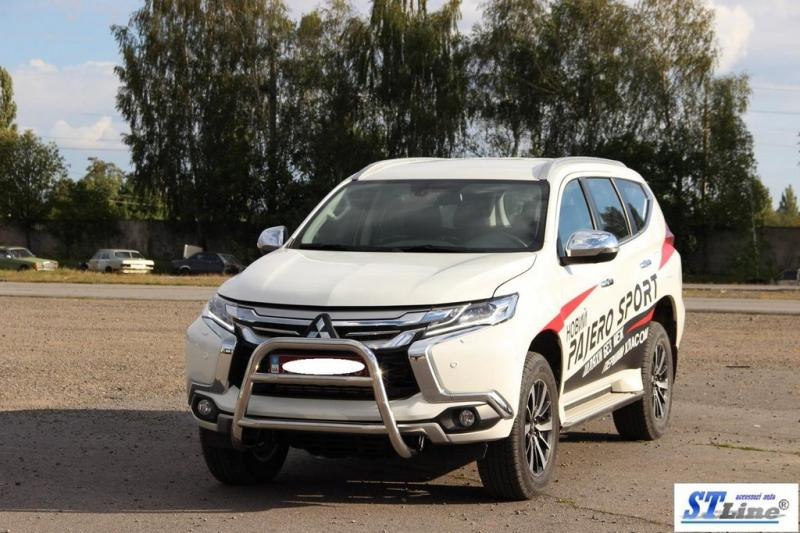 Купити Кенгурятник WT022 (нерж) для Mitsubishi Pajero Sport 2015- рр