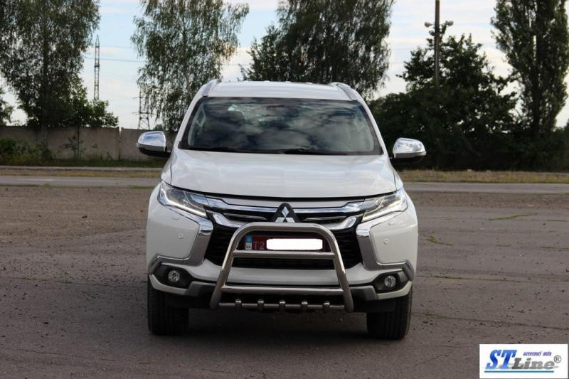 Купити Кенгурятник WT008 (нерж) для Mitsubishi Pajero Sport 2015- рр