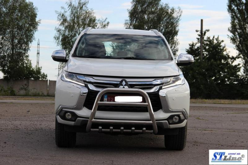 Купити Кенгурятник WT008 (нерж) для Mitsubishi Pajero Sport 2015- рр