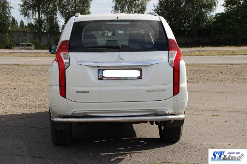 Купити Задній захист AK005 (нерж) для Mitsubishi Pajero Sport 2015- рр