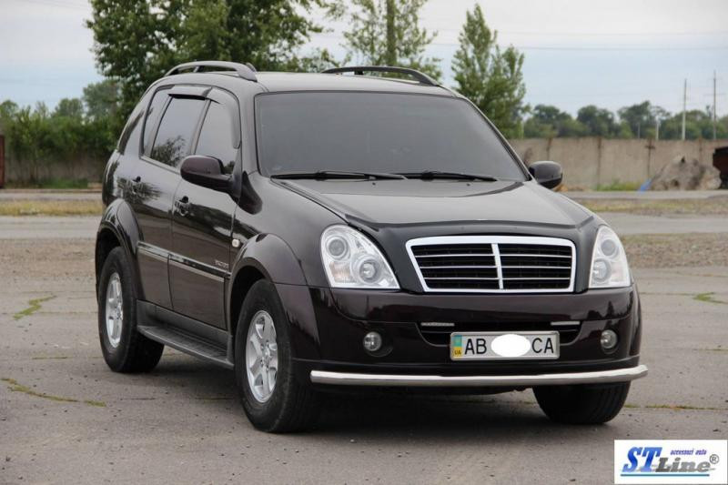 Купить Передняя защита ST008 (нерж) для SsangYong Rexton I 2001-2017 гг