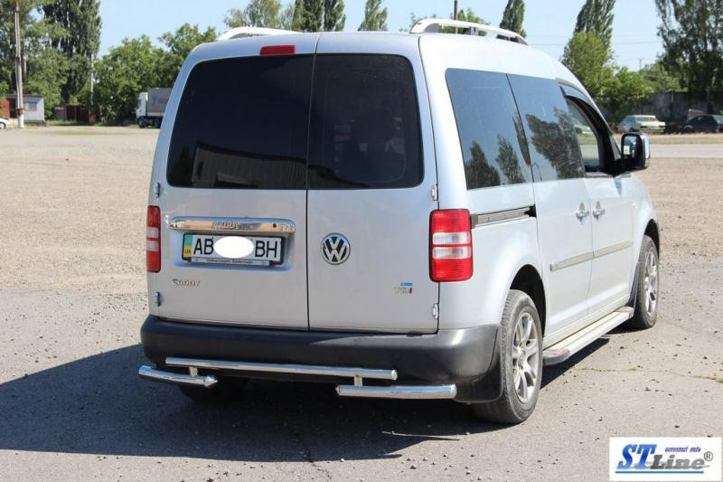 Купить Задняя дуга AK003-2 (2 шт, нерж) для Volkswagen Caddy 2010-2015 гг