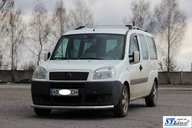 Купить Передняя защита ST008 (2 шт, нерж.) 60 мм для Fiat Doblo I 2005-2010 гг