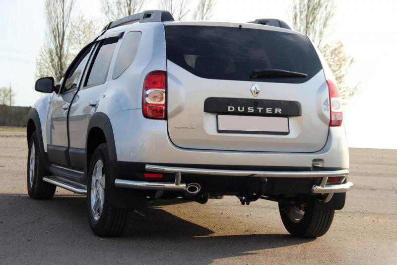 Купити Задня дуга AK005-Special (нерж.) для Renault Duster 2008-2017 рр