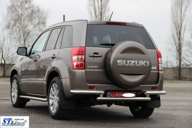 Купити Задній захист AK003-2 (нерж) для Suzuki Grand Vitara 2005-2017 рр