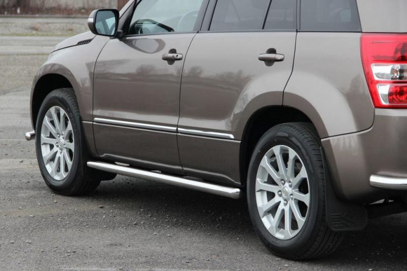 Купить Боковые трубы BB001 (2 шт, нерж) 60 мм для Suzuki Grand Vitara 2005-2017 гг