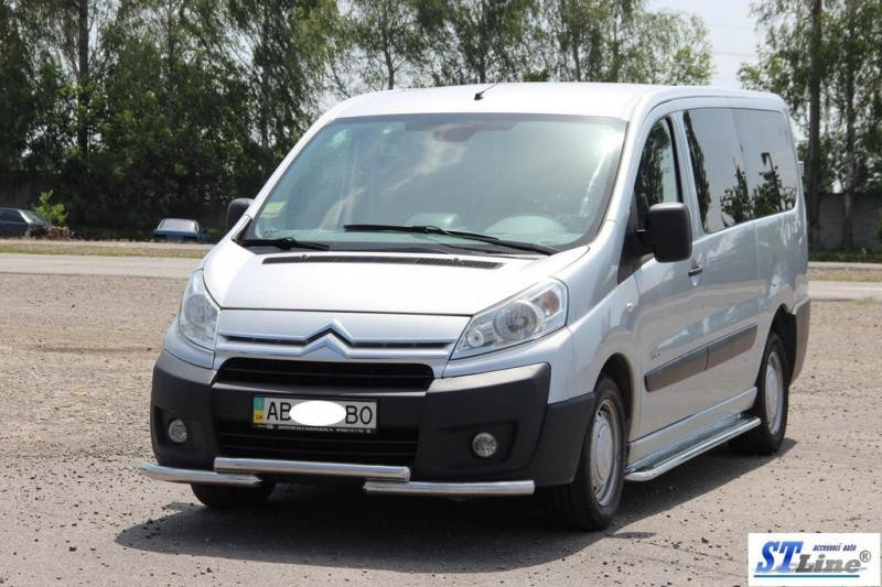 Купити Передній захист ST009 (нерж.) 60 мм для Peugeot Expert 2007-2016 рр