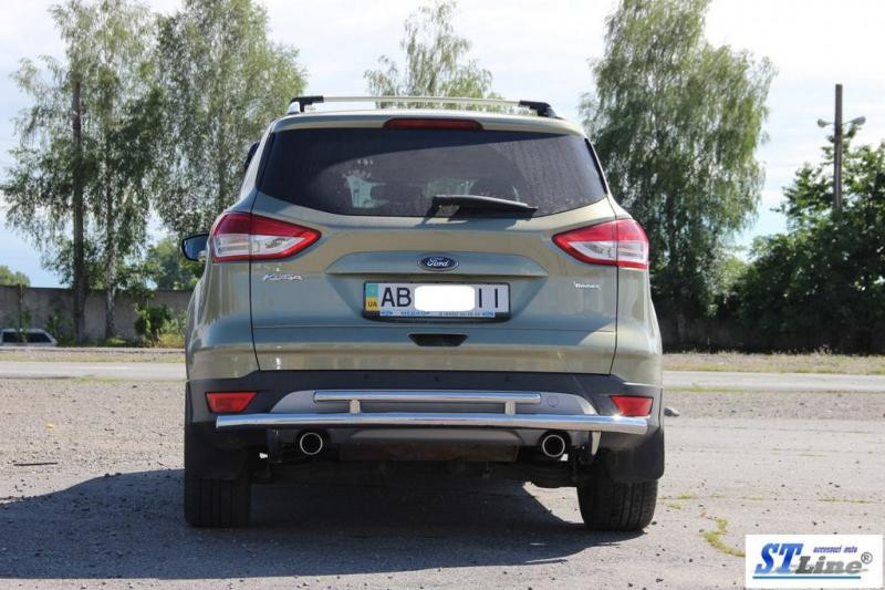 Купить Задняя дуга AK002-2 (нерж) для Ford Kuga/Escape 2013-2019 гг