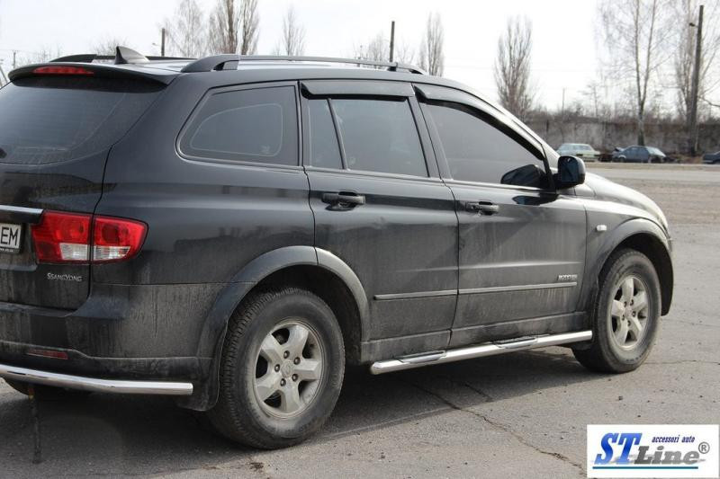 Купити Бічні труби BB002 (2 шт., нерж.) для SsangYong Kyron 2005-2014 рр
