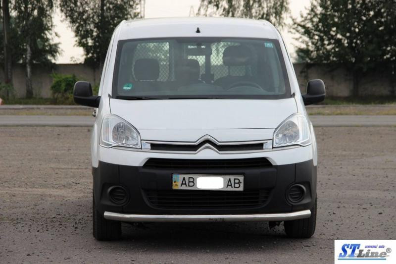 Купити Передній захист ST008 (нерж.) 51 мм для Peugeot Partner Tepee 2008-2018 рр