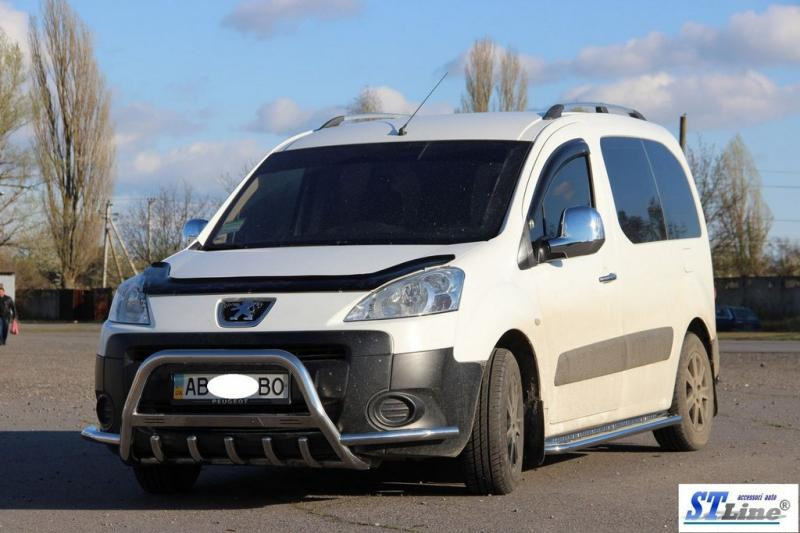 Купити Кенгурятник WT003-Plus (нерж.) 51 мм для Peugeot Partner Tepee 2008-2018 рр
