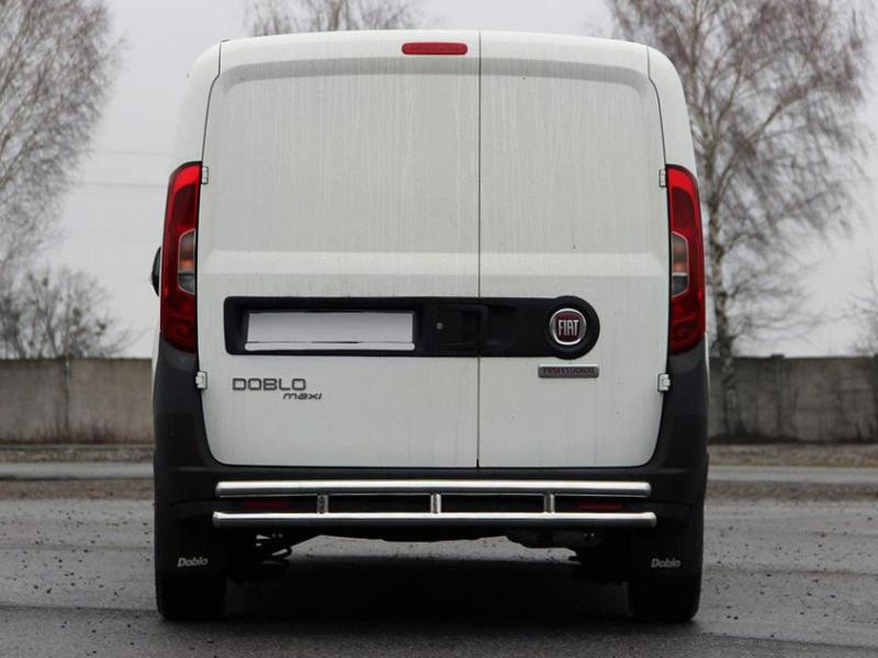Купить Задняя дуга AK002/1-Double (нерж.) для Fiat Doblo II 2010-2022 гг