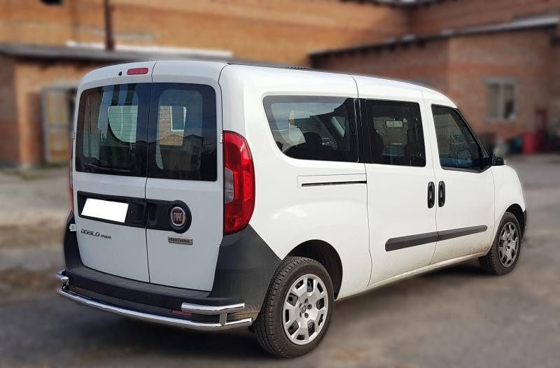 Купить Задняя дуга AK005/2-Double (нерж.) для Fiat Doblo II 2010-2022 гг