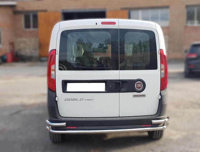 Купить Задняя дуга AK005/2-Double (нерж.) для Fiat Doblo II 2010-2022 гг