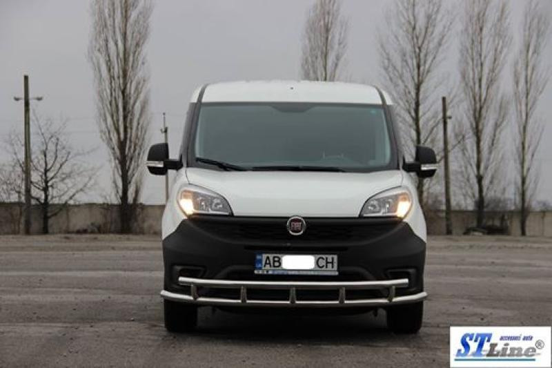 Купити Передній захист ST016-3 (нерж.) 51/51 мм для Fiat Doblo II 2010-2022 рр