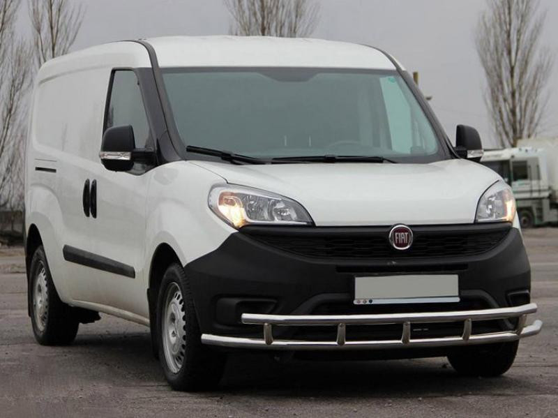 Купити Передній захист ST016-3 (нерж.) 60/60 мм для Fiat Doblo II 2010-2022 рр