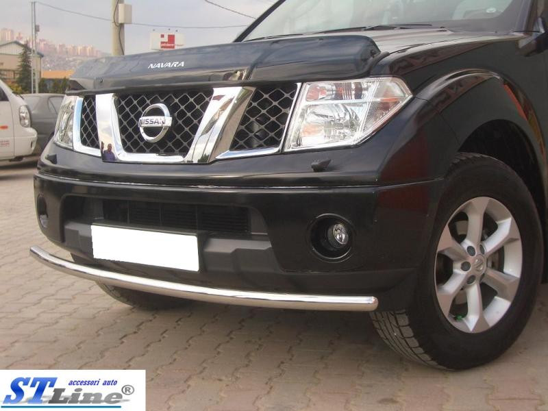 Купить Передняя защита ST008-1 (нерж) для Nissan Pathfinder R51 2005-2014 гг