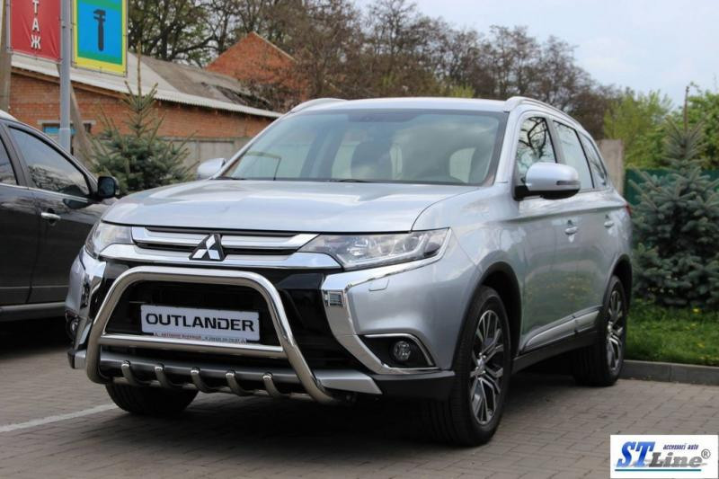 Купити Кенгурятник WT003 (нерж.) для Mitsubishi Outlander 2012-2021 рр