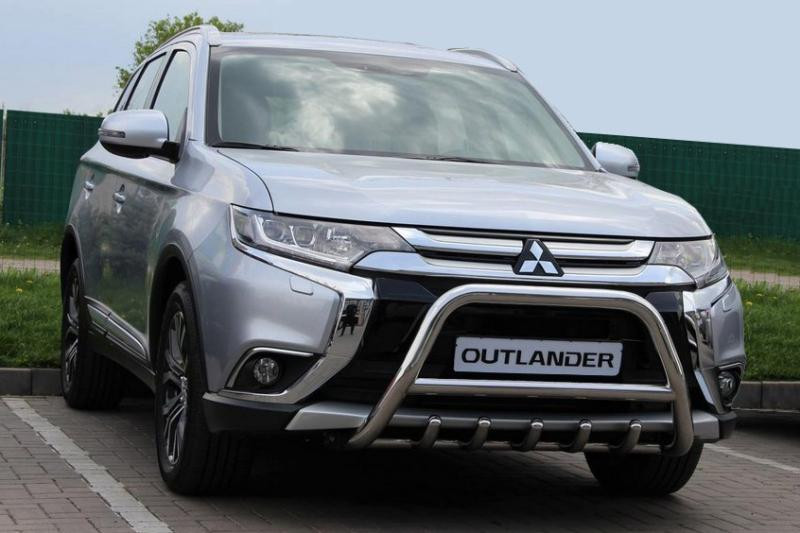 Купити Кенгурятник WT003 (нерж.) для Mitsubishi Outlander 2012-2021 рр