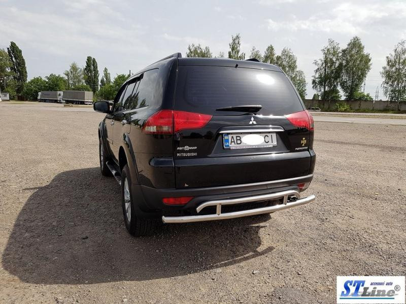 Купити Задній захист AK002-2 (2 шт, нерж) для Mitsubishi Pajero Sport 2008-2015 рр