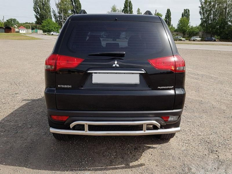 Купити Задній захист AK002-2 (2 шт, нерж) для Mitsubishi Pajero Sport 2008-2015 рр