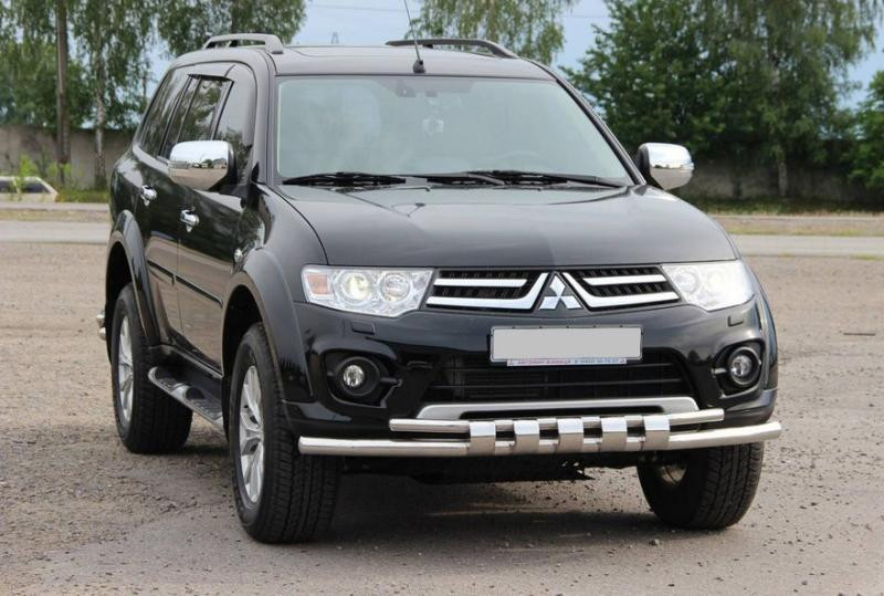 Купити Передній захист ST015 (нерж.) для Mitsubishi L200 2006-2015 рр