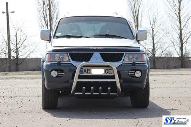 Купити Кенгурятник QT006 (нерж) для Mitsubishi Pajero Sport 1996-2007 рр