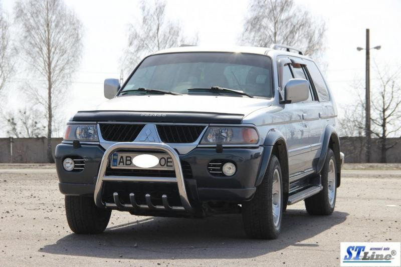 Купити Кенгурятник QT006 (нерж) для Mitsubishi Pajero Sport 1996-2007 рр