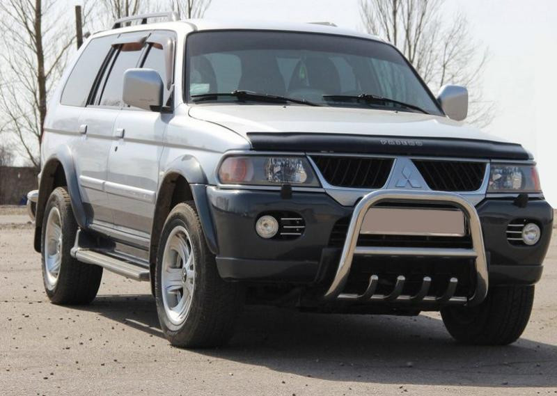 Купити Кенгурятник QT006 (нерж) для Mitsubishi Pajero Sport 1996-2007 рр
