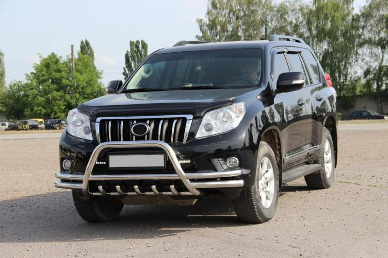 Купить Кенгурятник WT003-2-Plus (нерж) для Toyota Land Cruiser Prado 150