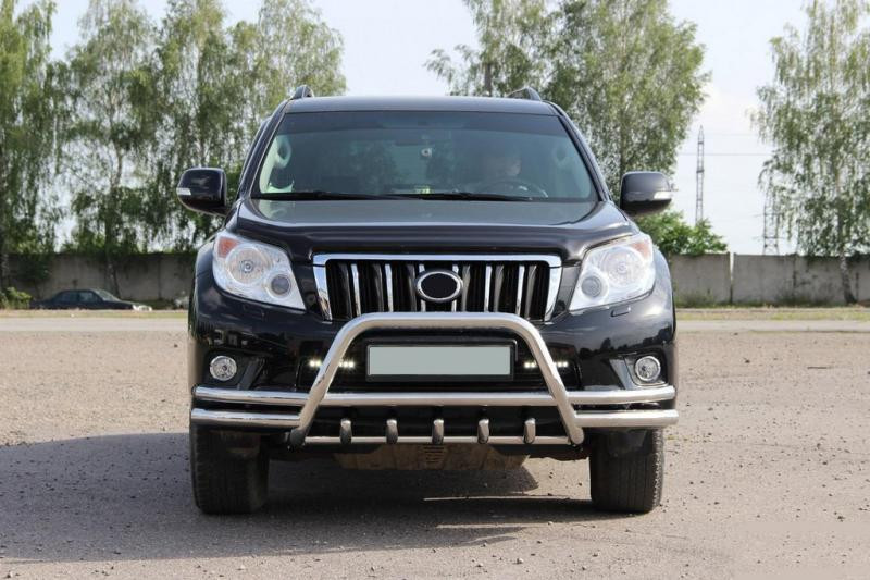 Купить Кенгурятник WT003-2-Plus (нерж) для Toyota Land Cruiser Prado 150