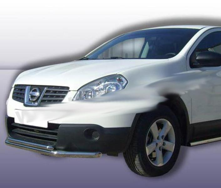 Купити Передній подвійний вус ST014 (нерж) 51/42 мм для Nissan Qashqai 2007-2010 рр