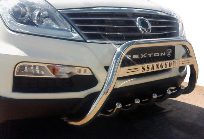 Купити Кенгурятник WT004 (нерж) для SsangYong Rexton I 2001-2017 рр