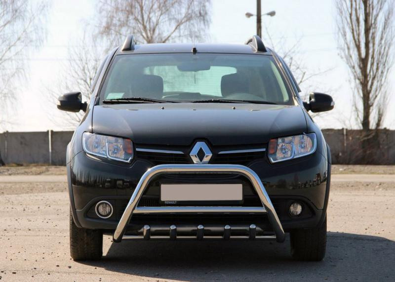 Купить Передняя дуга WT003 (нерж.) 51 мм для Renault Sandero 2013-2022 гг