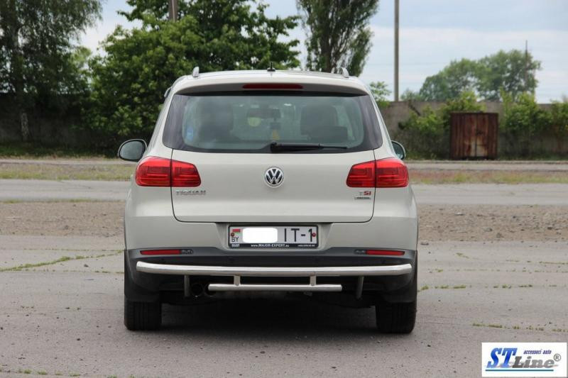 Купить Задняя защита AK002-2 (нерж) для Volkswagen Tiguan 2007-2016 гг