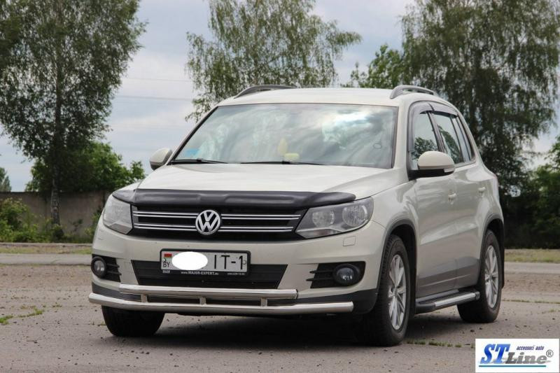 Купити Передній захист ST016 (нерж) для Volkswagen Tiguan 2007-2016 рр