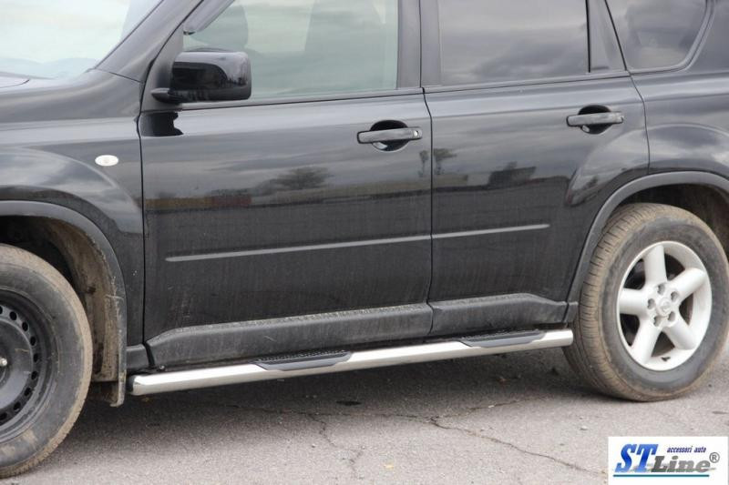 Купити Бічні труби BB002 (2 шт., нерж) для Nissan X-trail T31 2007-2014рр